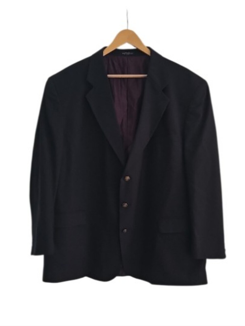 Daniel Gray 100% Wool Blazer Men’s 52R Navy Brass Locomotive Button Sport Coat